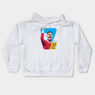 Ronaldo Quote Pop Art Kids Hoodie